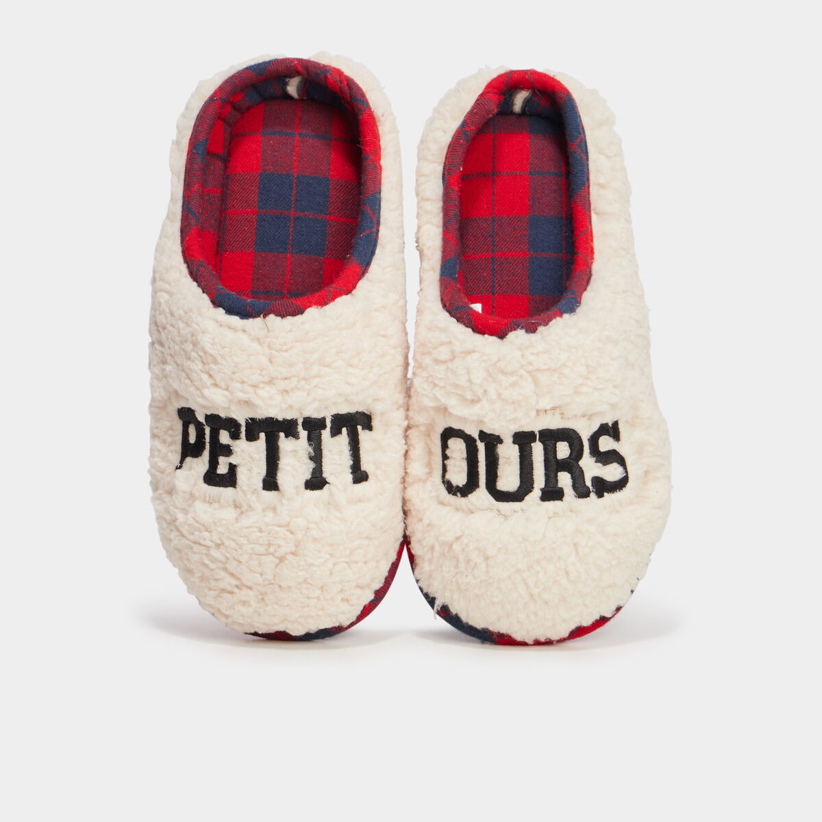 Chaussons mules Noël sable garçon