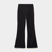 Pantalon bootcut stretch noir fille
