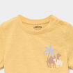 Ensemble t-shirt et pantalon coton jaune b&eacute;b&eacute; gar&ccedil;on