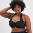 Haut de maillot de bain noir femme grande taille