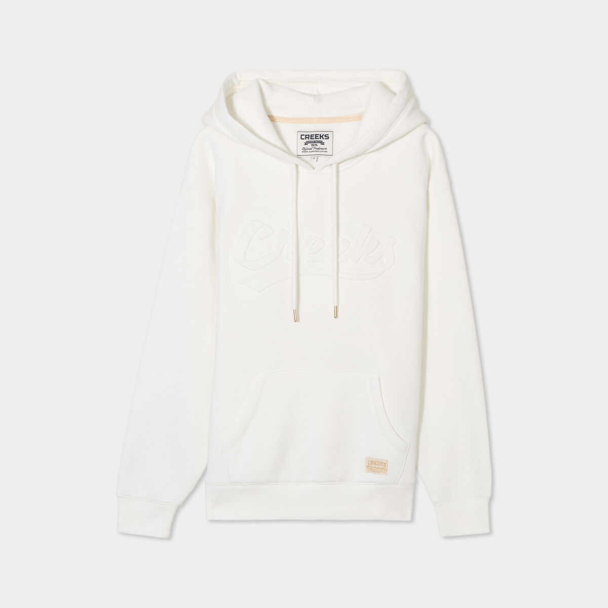 Sweat à capuche hoodie Creeks Original blanc femme