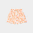 Short jogging slouchy orange fille