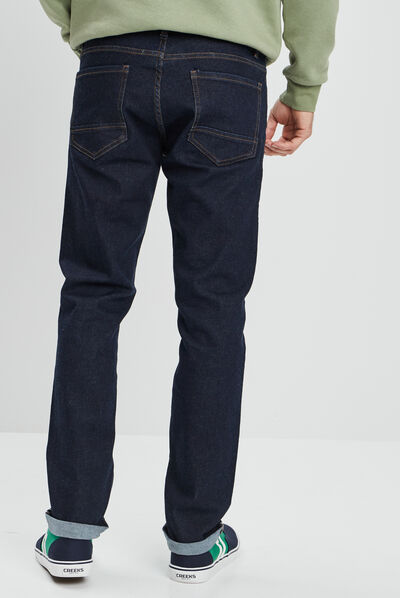 Jeans slim 5 poches denim brut homme