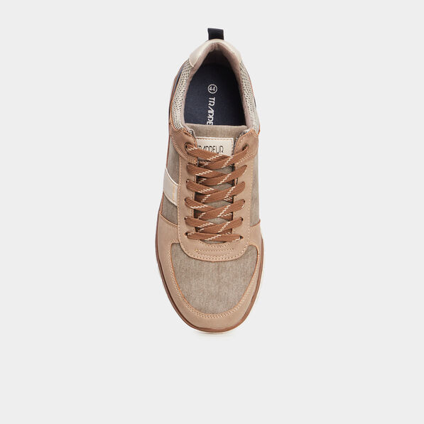 Tennis basses à talons Trappeur sable homme