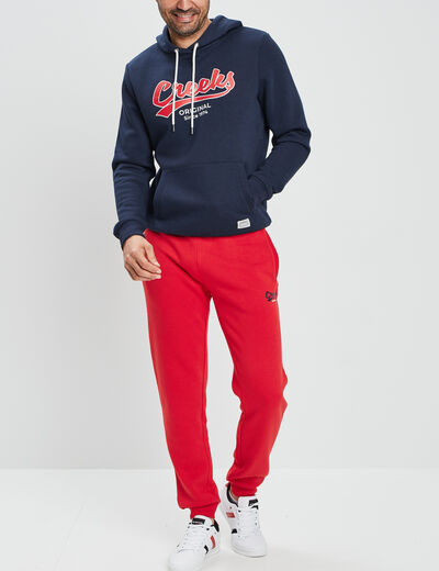 Sweat à capuche hoodie Creeks bleu marine homme