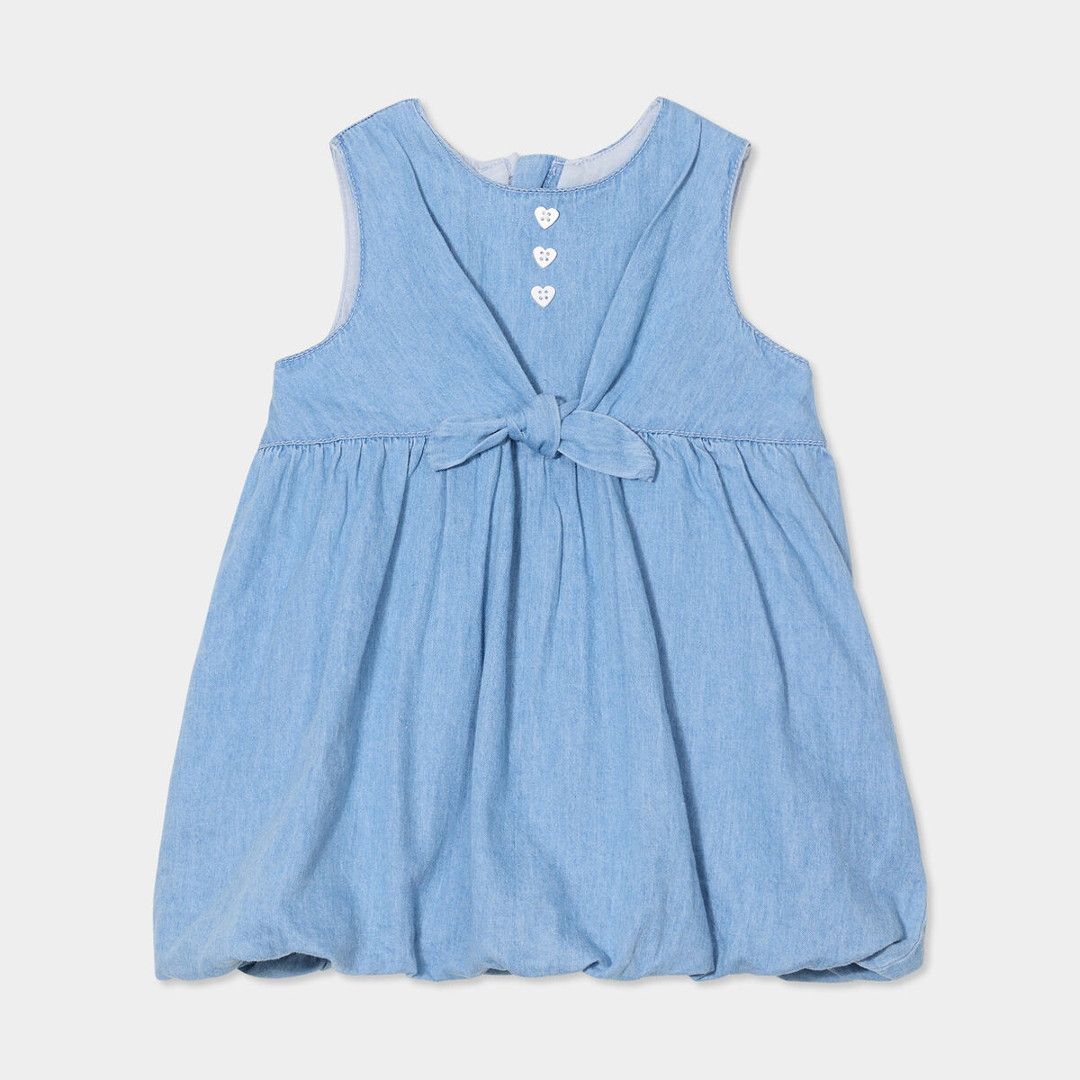 Robe fille - Sans manches - Fleurs éclatées - 3618 Jaune YJ 3618 jaune