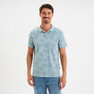 Polo manches courtes coton bleu gris homme