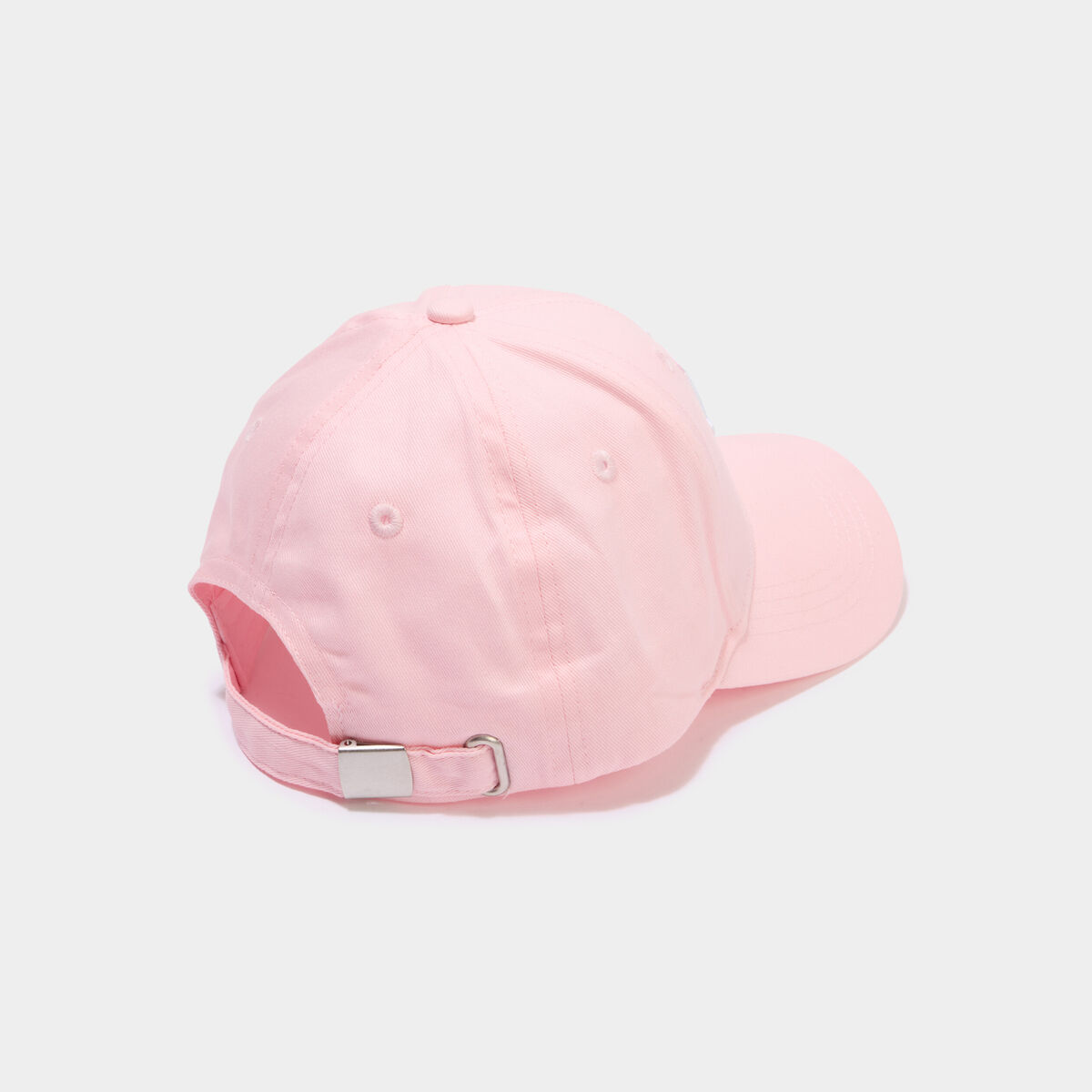 Casquette brod&eacute;e coton rose fille