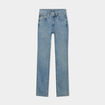 Jeans slim coton bleu femme
