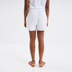 Short broderie anglaise élastiqué coton blanc femme