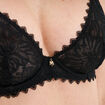 Soutien-gorge corbeille dentelle noir femme