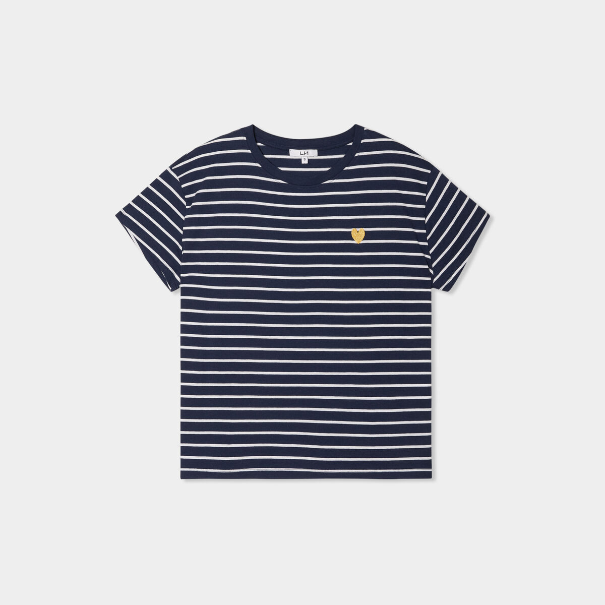 T-shirt manches courtes coton ecru femme