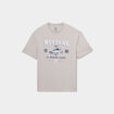T-shirt manches courtes coton Mustang sable homme