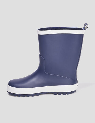 Bottes de pluie Trappeur bleu marine garçon