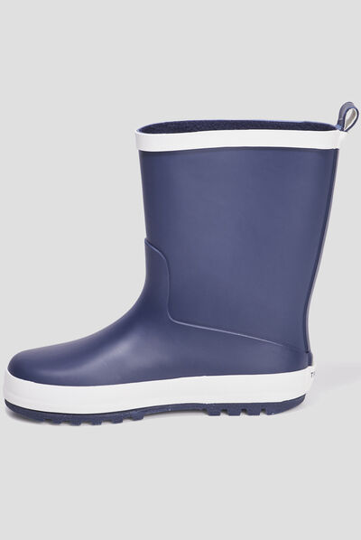 Bottes de pluie Trappeur bleu marine garçon