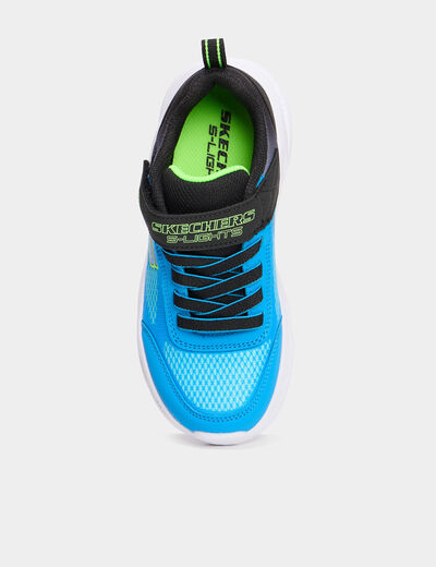 Baskets running semelles lumineuses bleu garçon