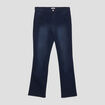 Jeans bootcut 7/8ème Modavista denim blue black femme grande taille