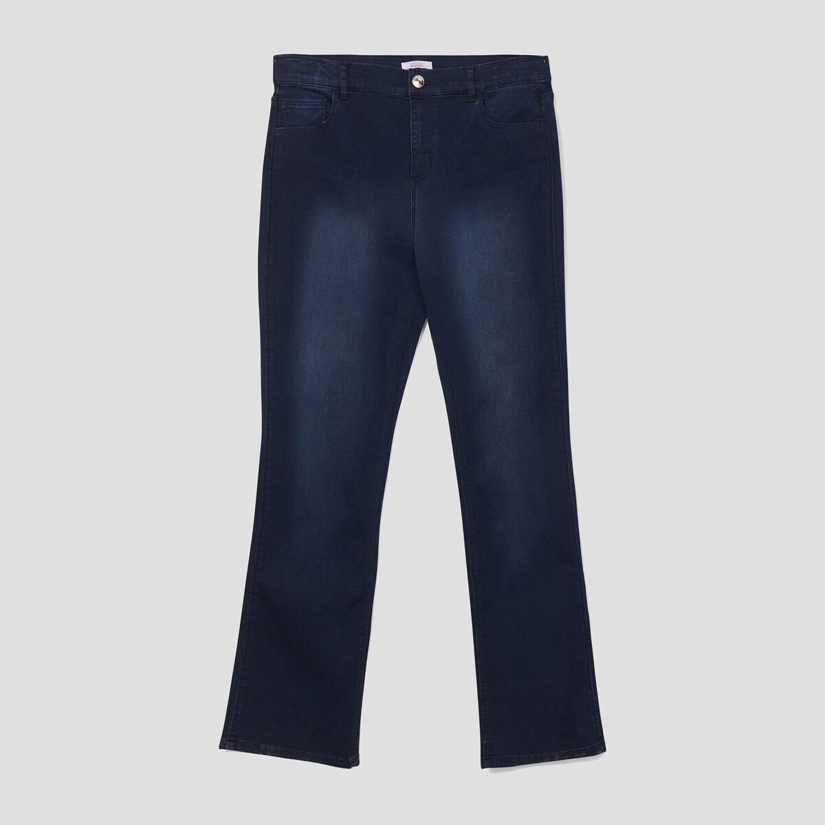 Jeans bootcut 7/8ème Modavista denim blue black femme grande taille