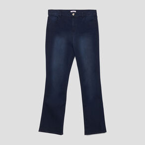 Jeans bootcut 7/8ème Modavista denim blue black femme grande taille