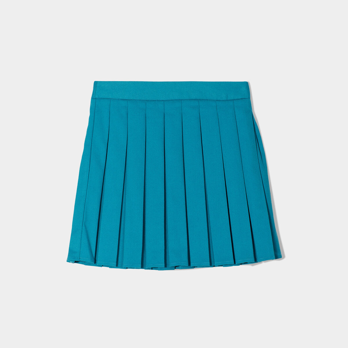 Jupe courte pliss&eacute;e vert &eacute;meraude femme