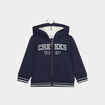 Gilet zippé à capuche Creeks bleu marine bébé garçon