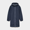 Parka longue imp&eacute;rm&eacute;able coupe-vent gris fonc&eacute; femme