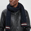 Écharpe bleu marine homme