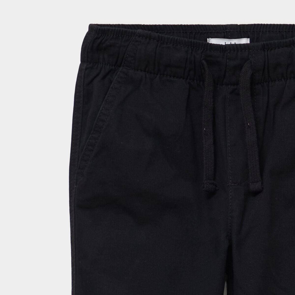 Pantalon jogger doubl&eacute; coton noir gar&ccedil;on