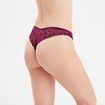 Tanga en dentelle Mosquitos rouge femme
