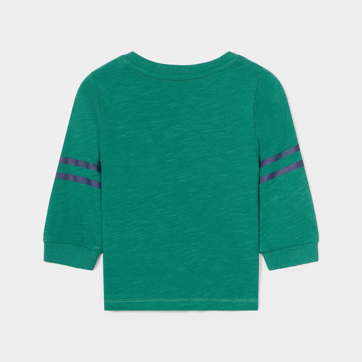 T-shirt col rond épaule boutonnée Creeks vert émeraude bébé garçon
