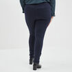 Jegging taille élastiquée grande taille bleu marine femme grande taille