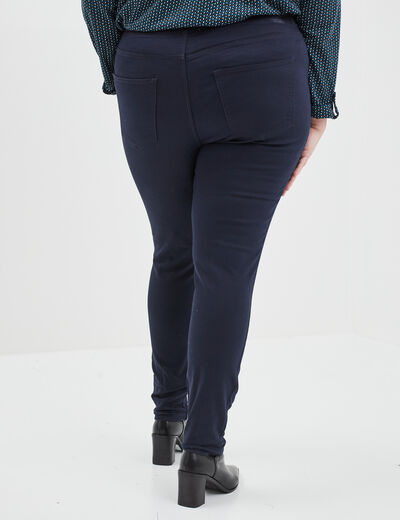 Jegging taille élastiquée grande taille bleu marine femme grande taille