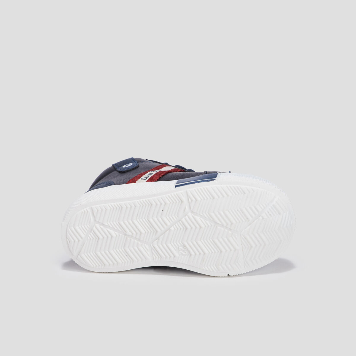 Baskets montantes zippées bleu marine bébé garçon