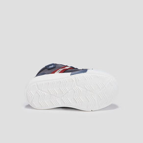 Baskets montantes zippées bleu marine bébé garçon
