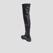 Bottes cuissardes semelle chunky noir femme