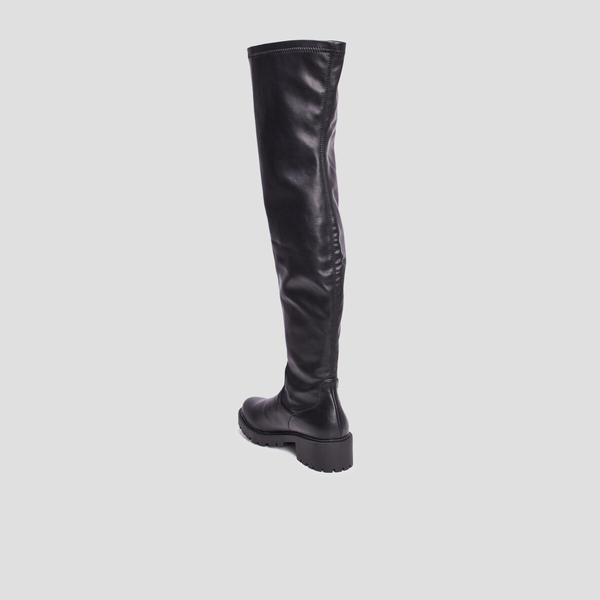 Bottes cuissardes semelle chunky noir femme