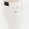 Jeans slim 5 poches denim blanc homme