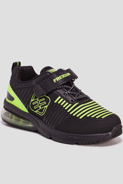Baskets running Freegun noir garçon