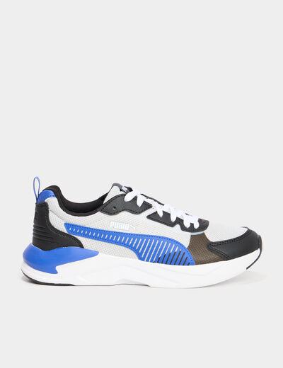 Baskets running à lacets Puma bleu roi garçon
