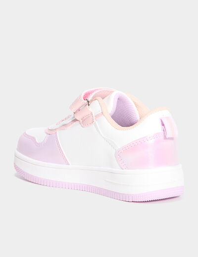 Baskets Reine des neiges violet fille
