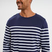 T-shirt manches longues coton bleu marine homme