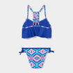 Maillot de bain 2 pièces bleu fille
