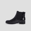 Bottines chelsea plates noir femme