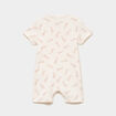 Lot 2 combishorts manches courtes coton ecru b&eacute;b&eacute;