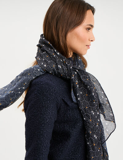 Foulard noir femme