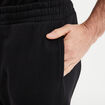 Pantalon jogging droit molleton noir homme