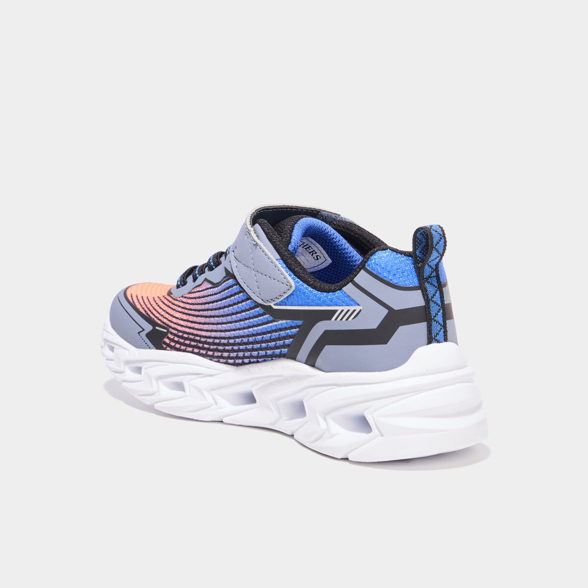 Baskets running semelles lumineuses orange fluo gar&ccedil;on