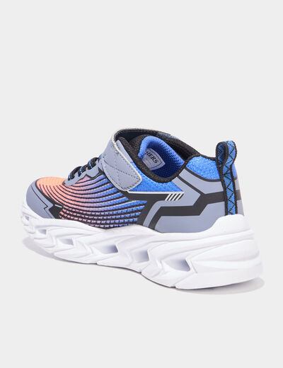 Baskets running semelles lumineuses orange fluo gar&ccedil;on