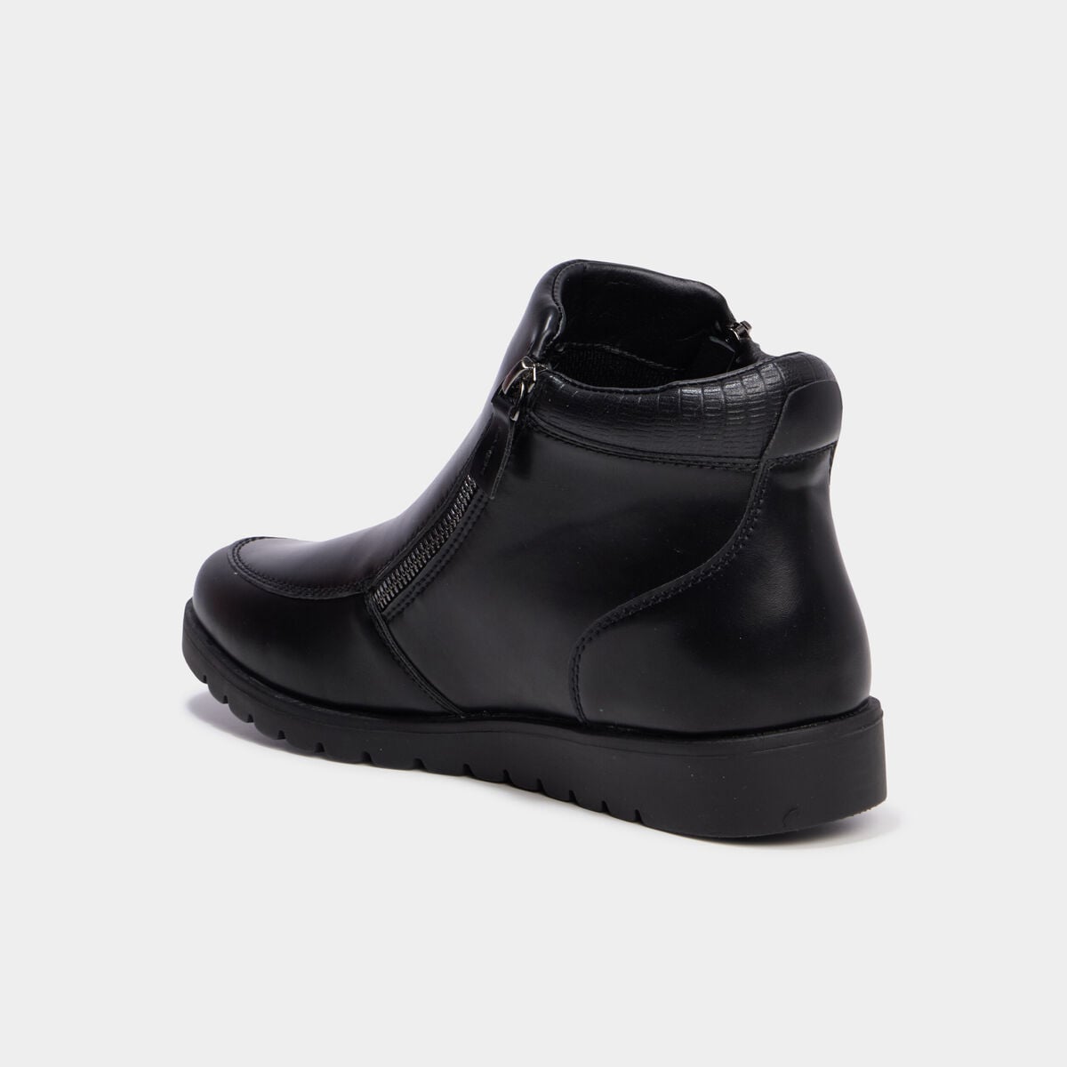 Boots zipp&eacute;es noir femme