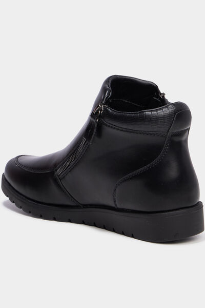 Boots zipp&eacute;es noir femme